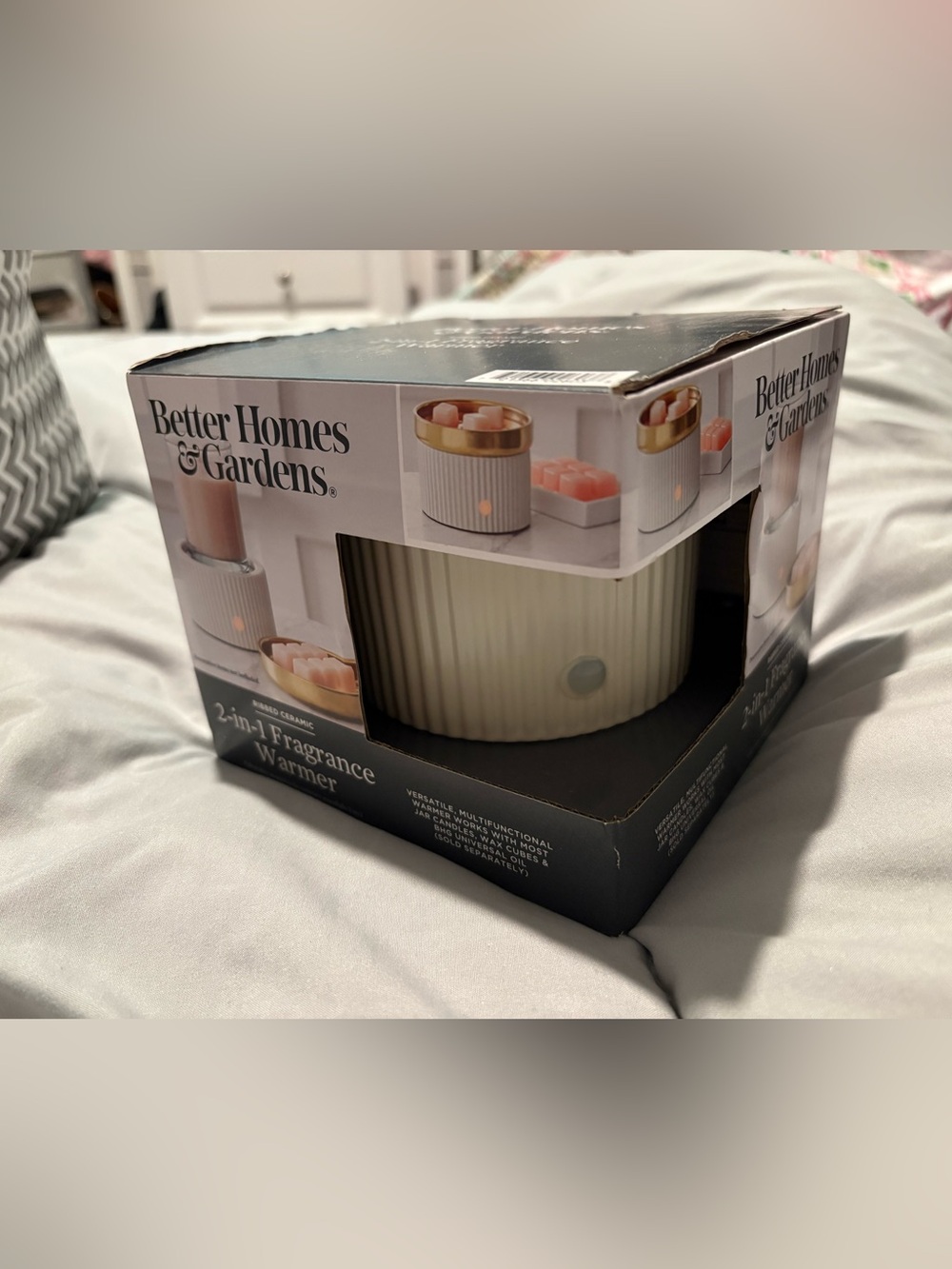 Better Homes & Gardens 2-in-1 Ceramic Fragrance Warmer, Off-White